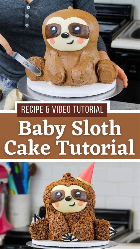 Sloth cake decorating tutorial .